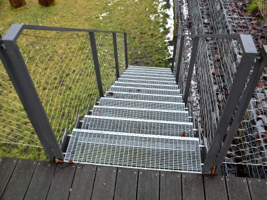 呼伦贝尔钢格栅楼梯踏步